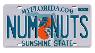 Illustration for article titled 1,800 license plates banned by Florida's DMV